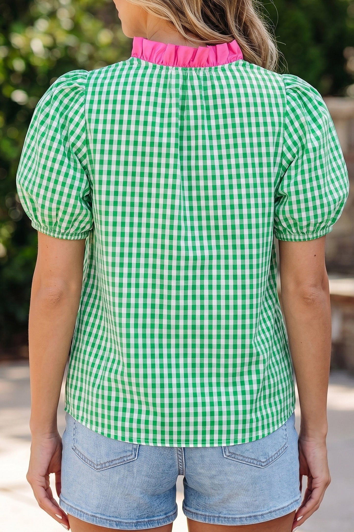 Sweet Peony Gingham Top - PRE ORDER