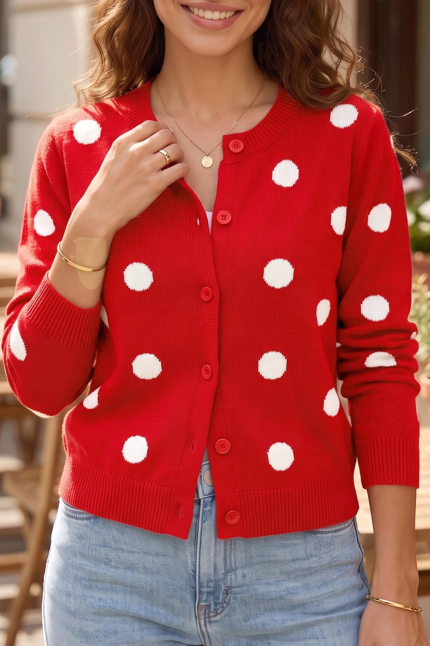 Sweetheart Polka Dot Cardigan - PRE ORDER