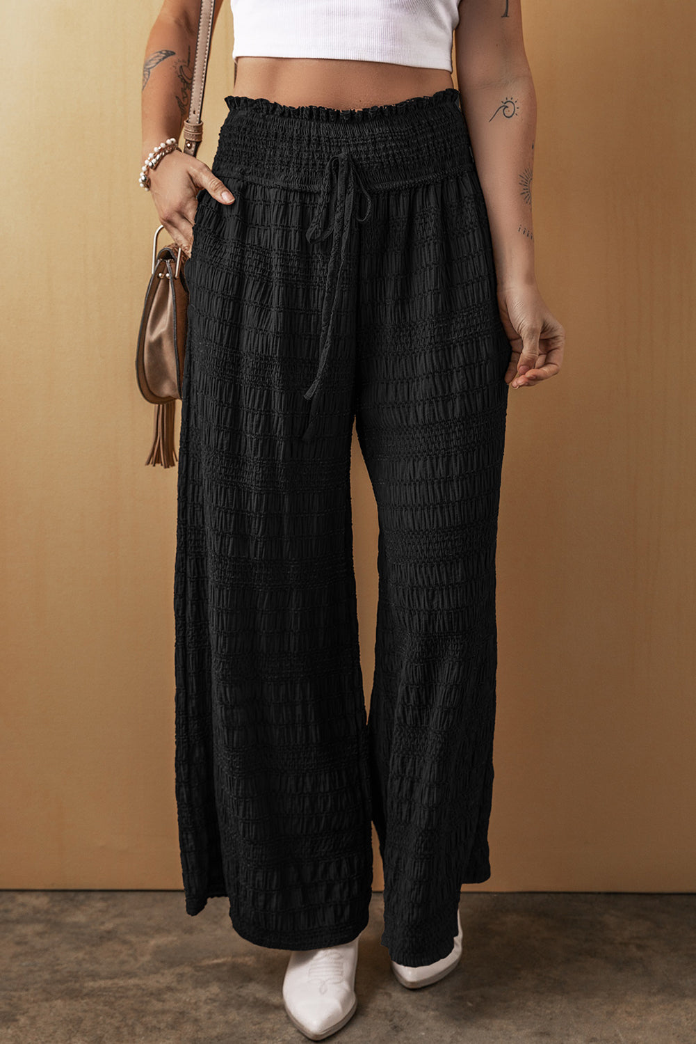 Onyx Smocked Pants