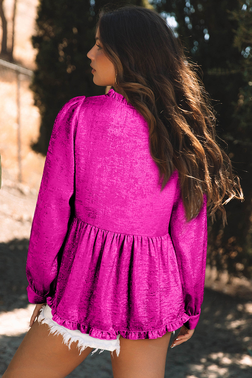 Radiant Charm Metallic Blouse - PRE ORDER
