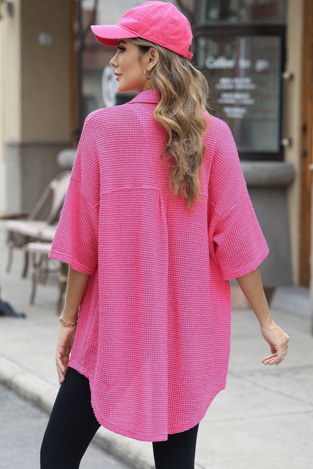 Cotton Candy Waffle Knit Top - PRE ORDER