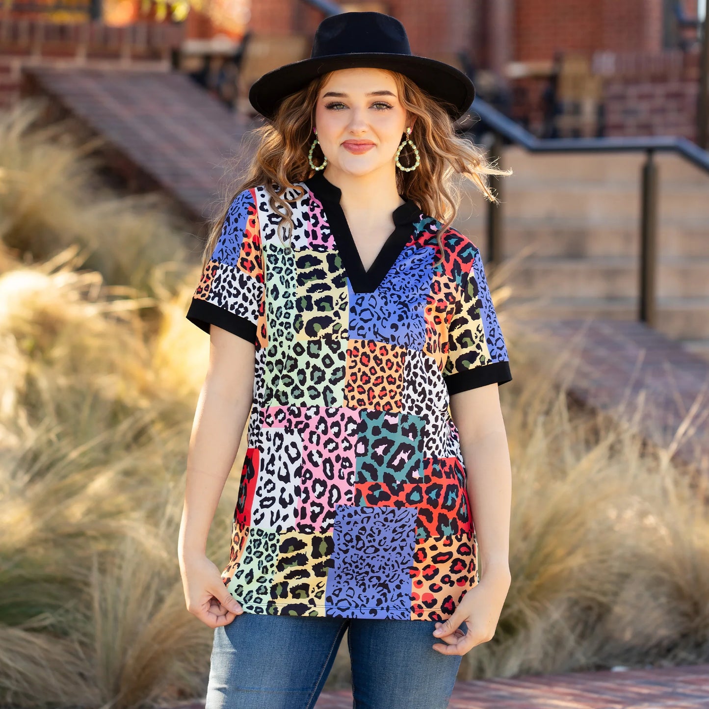 Wild Fusion Patchwork Top