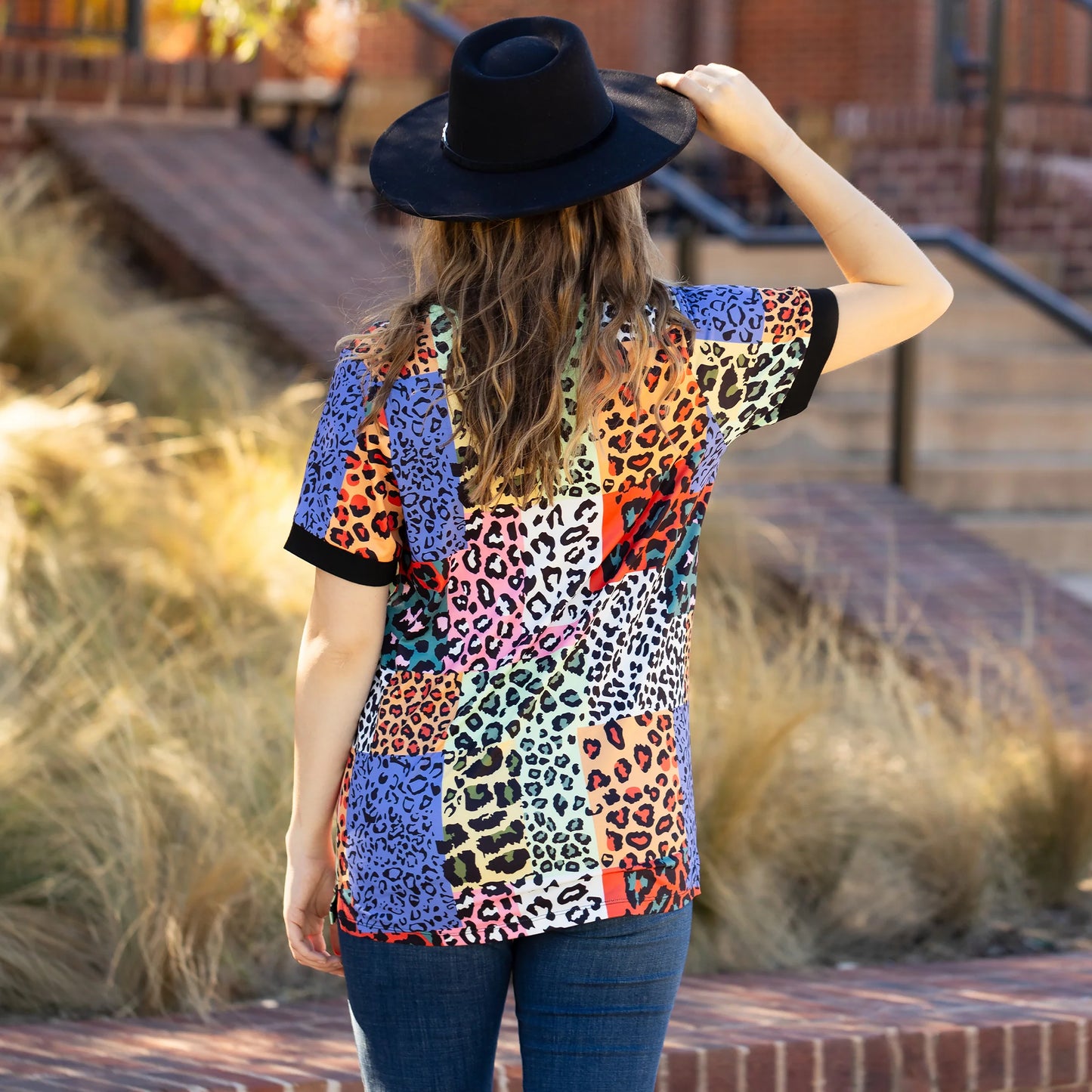 Wild Fusion Patchwork Top