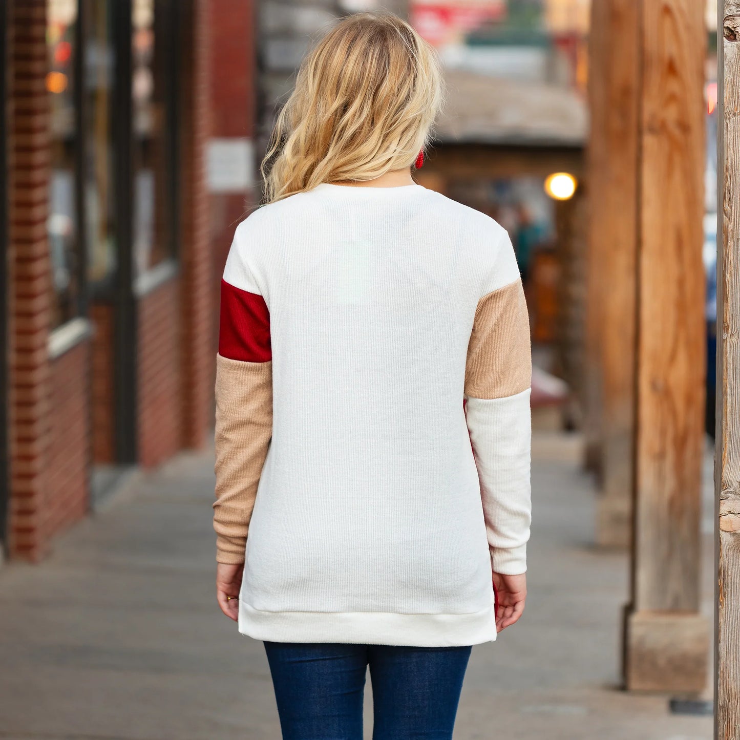 Desert Sunset Colorblock Sweater
