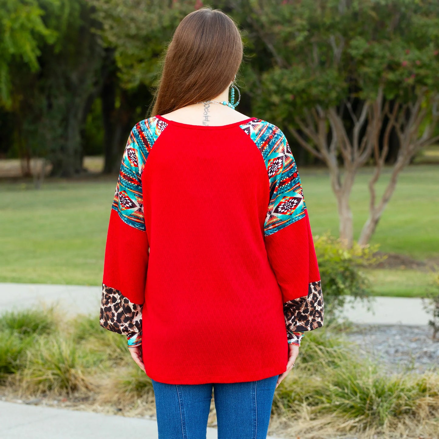 Scarlet Fusion Sleeve Top