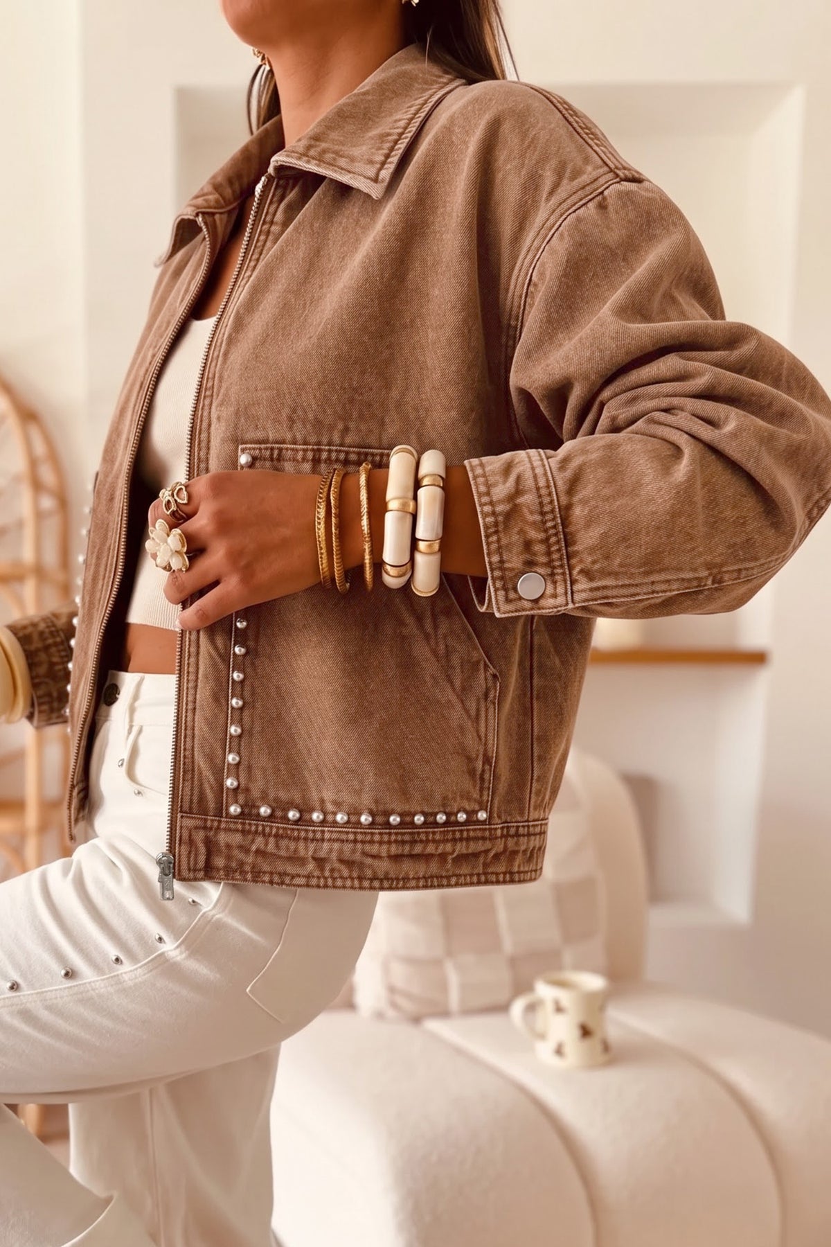 Khaki Everyday Charm Jacket - PRE ORDER