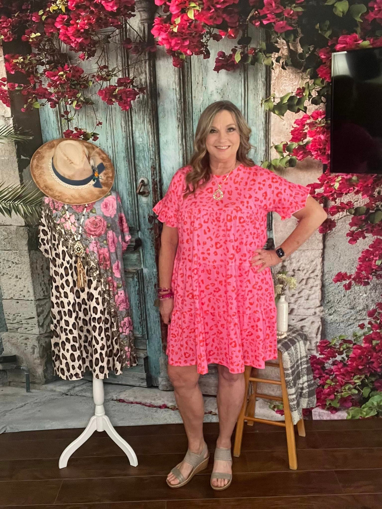 Pink Cheetah Dress
