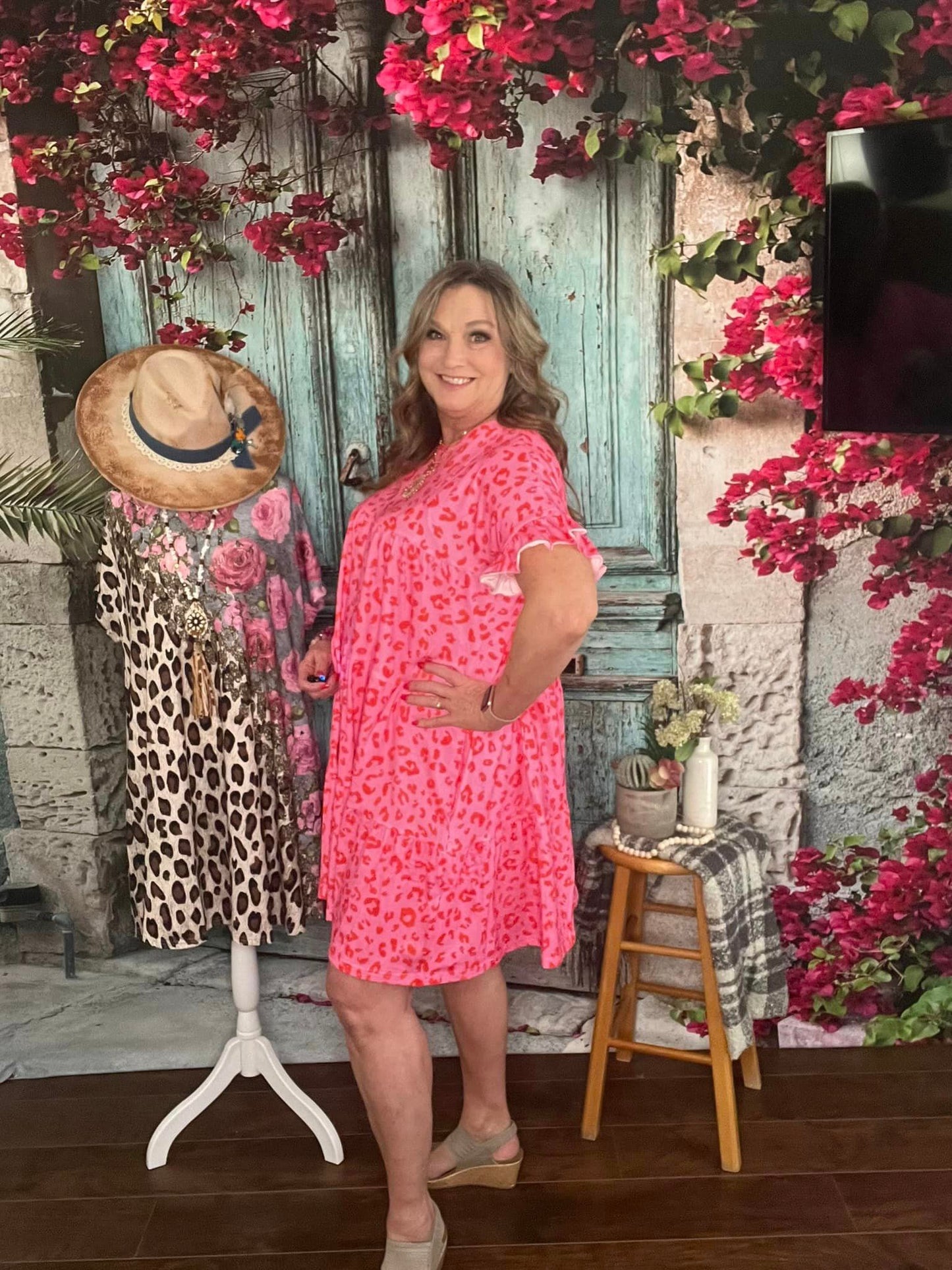 Pink Cheetah Dress
