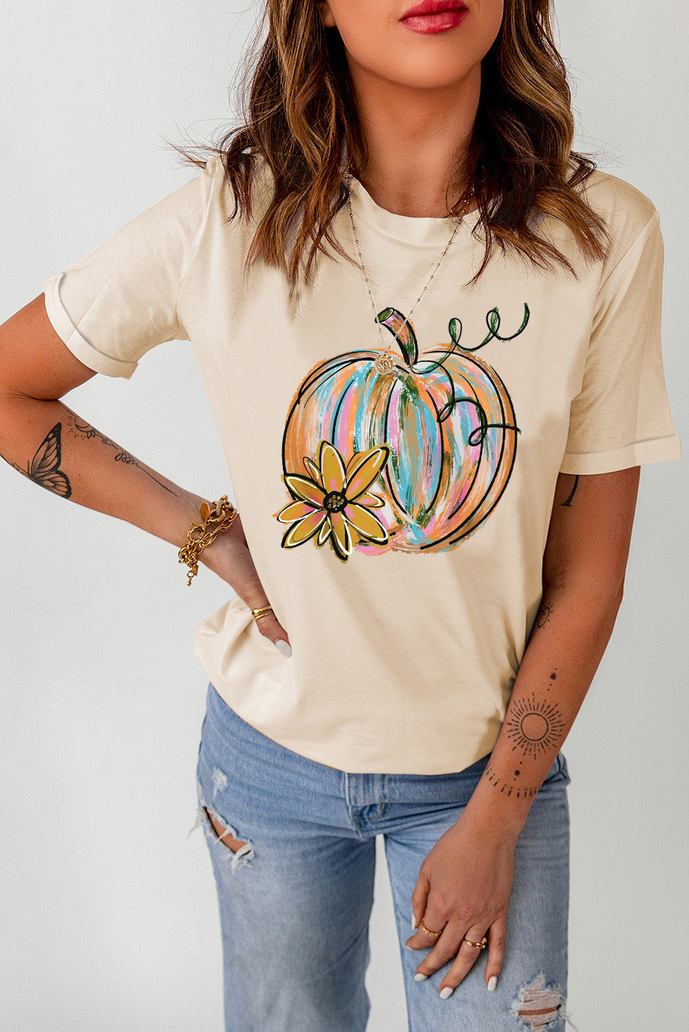 Painted Pumpkin Graphic Tee