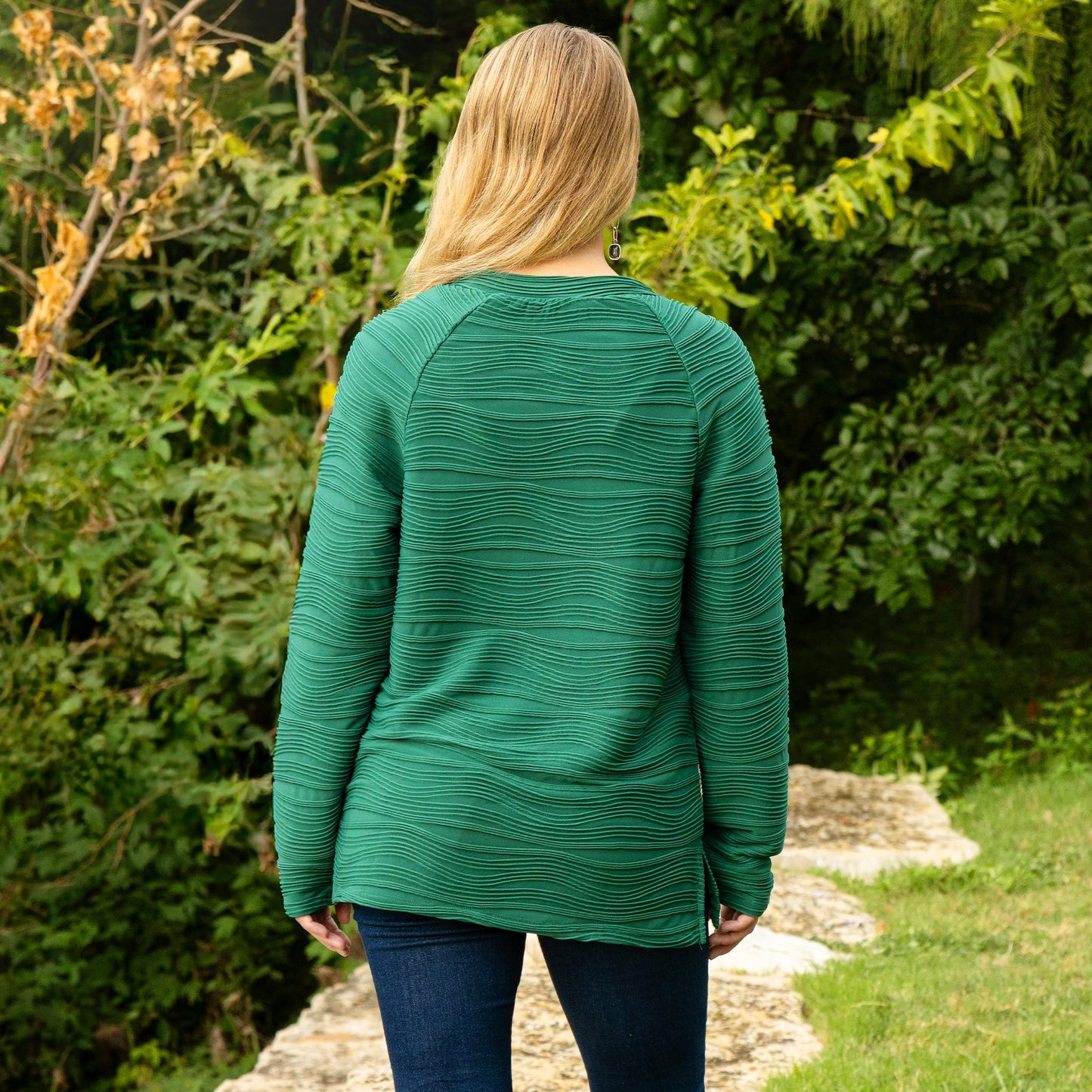 Evergreen V-Neck Top
