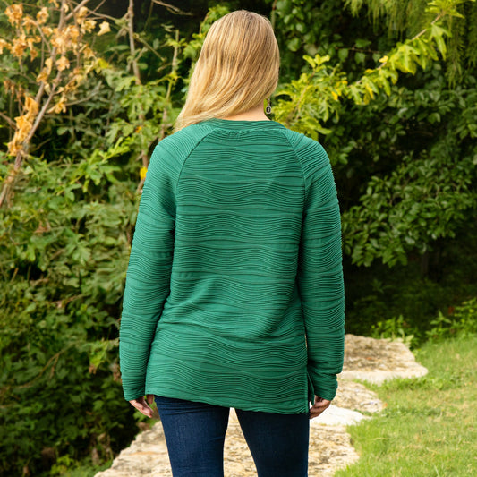 Evergreen V-Neck Top