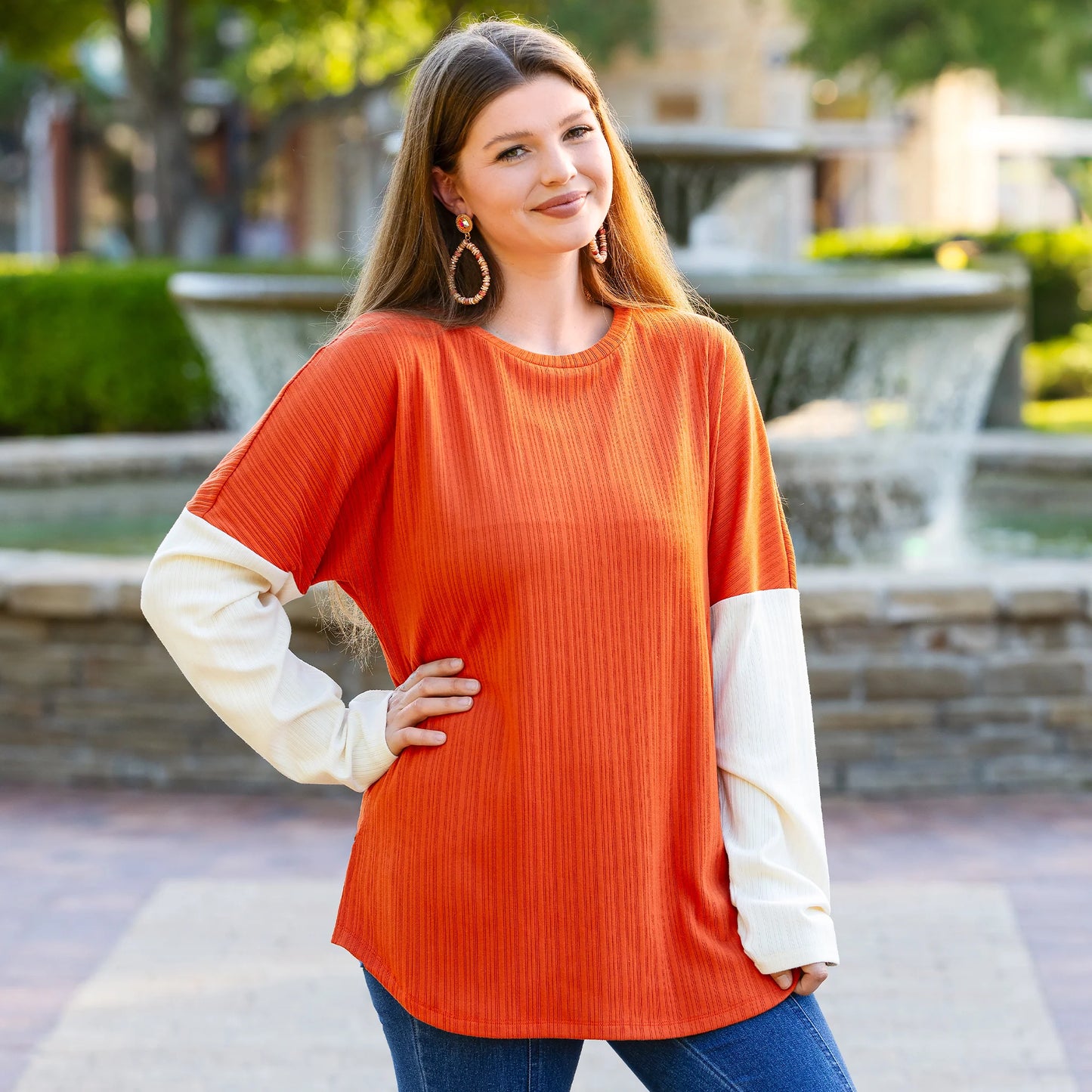 Two Tone Cozy Top