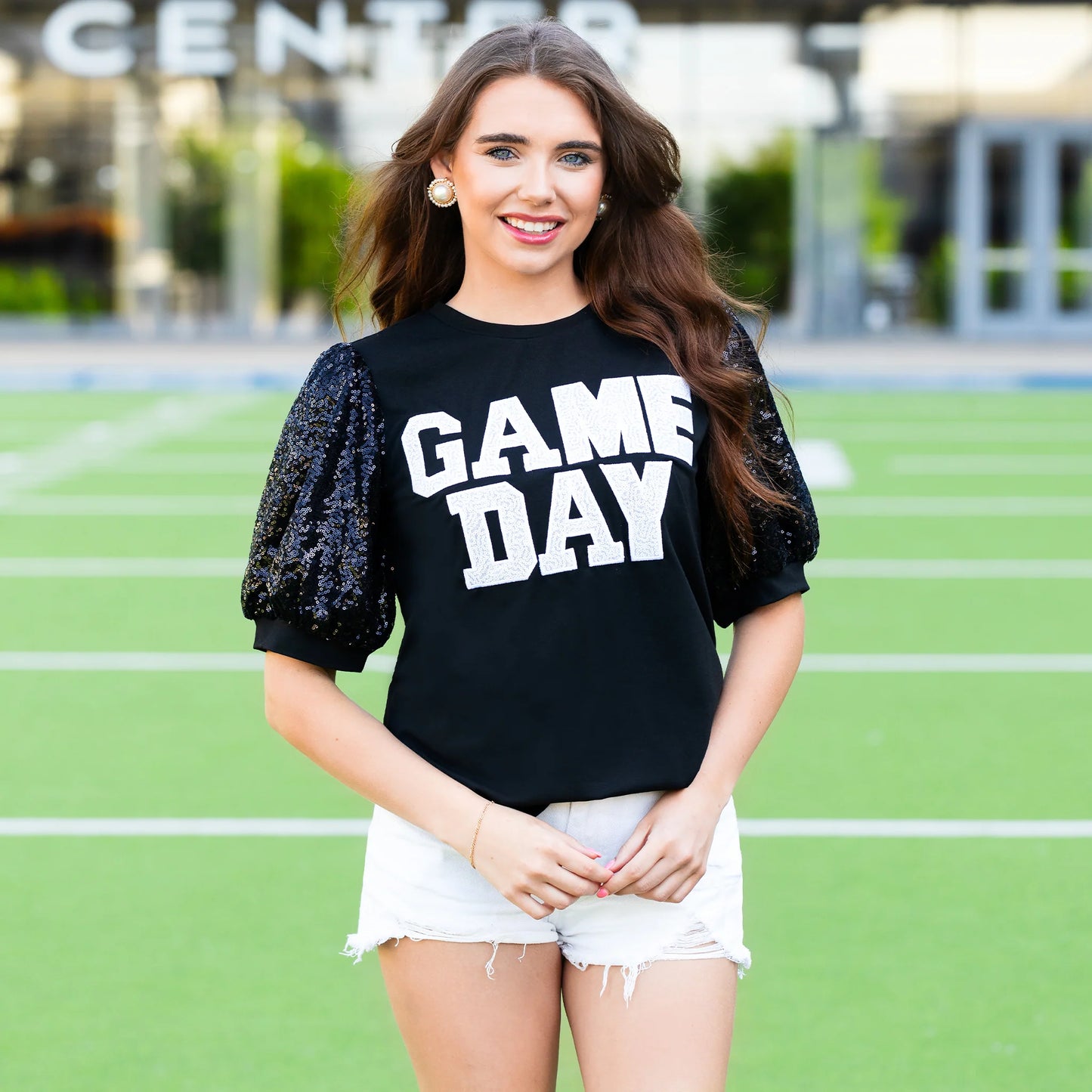 Sideline Sparkle Top