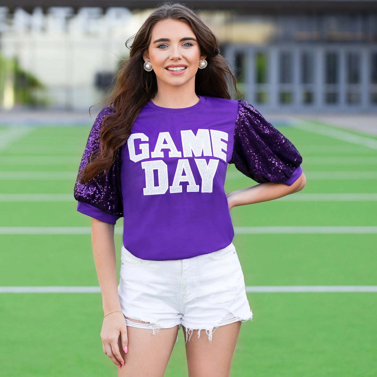 Sideline Sparkle Top