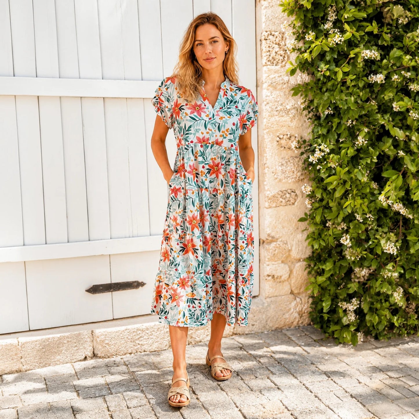 Golden Meadow Bloom Dress