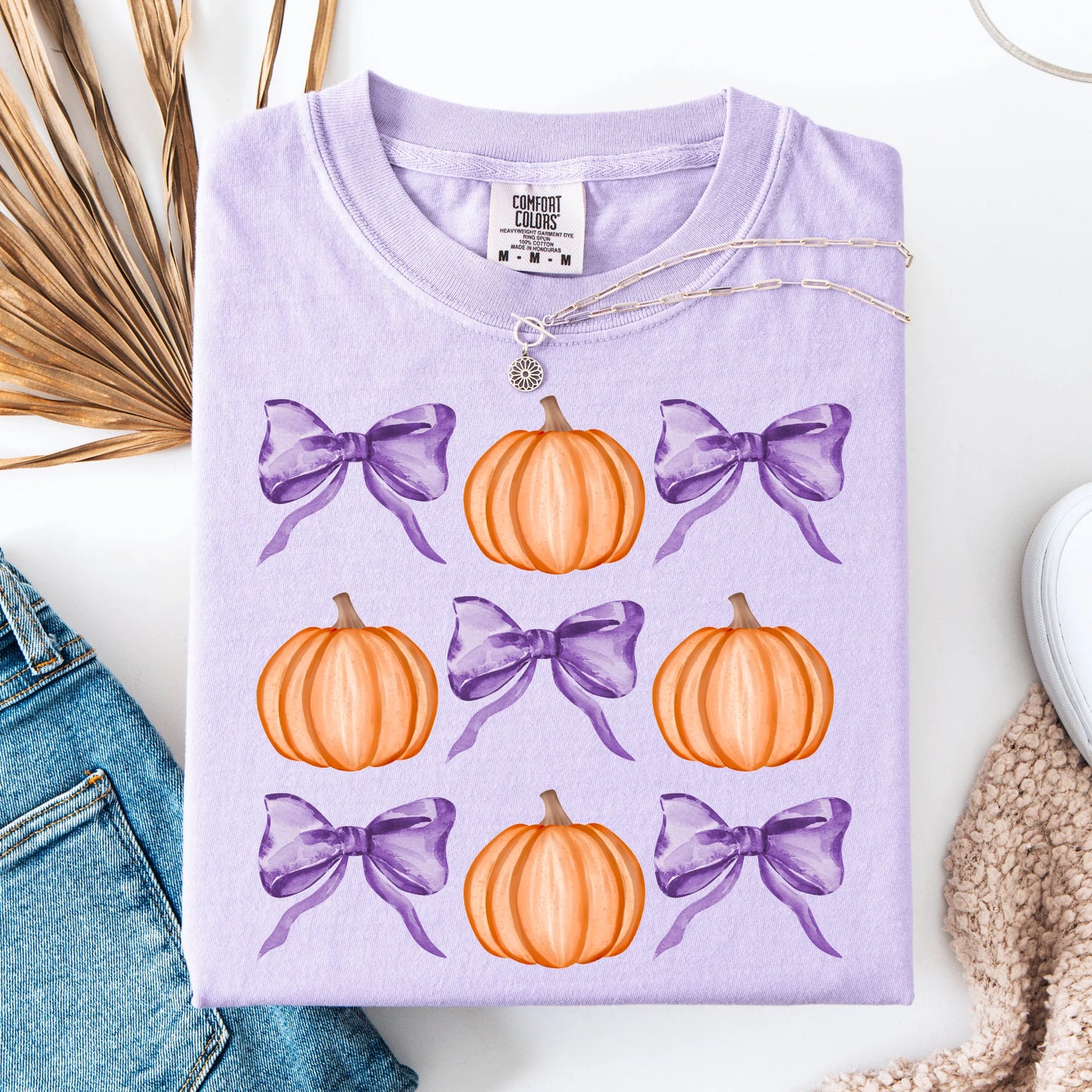 Pumpkins & Bows Tee - PRE ORDER