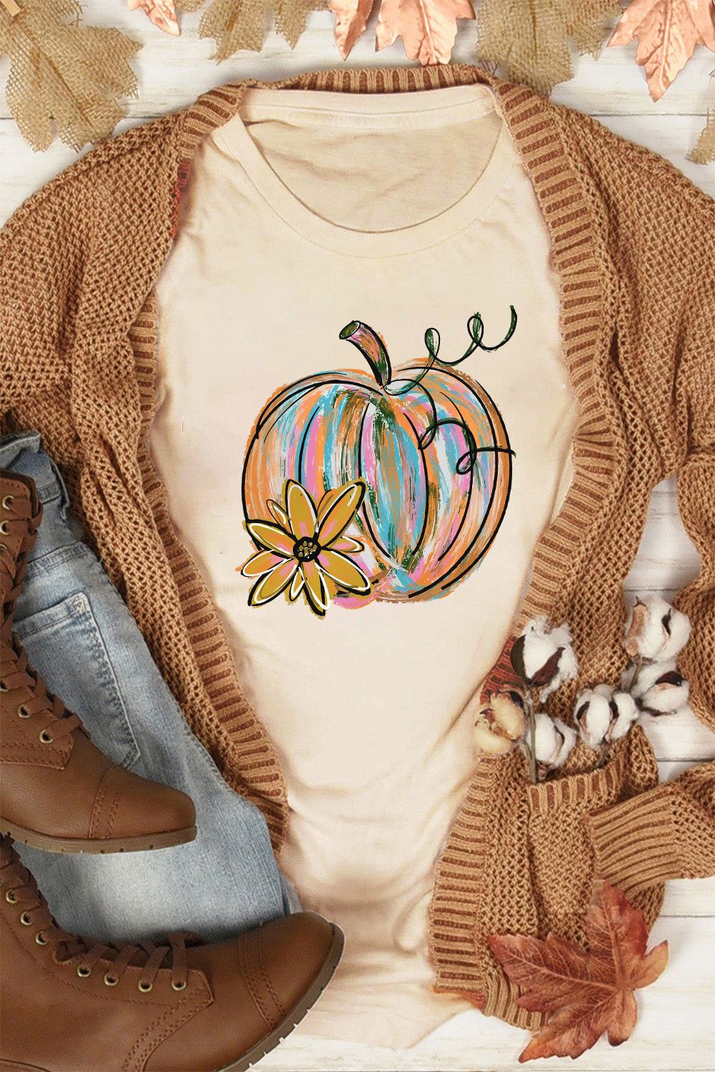 Painted Pumpkin Graphic Tee