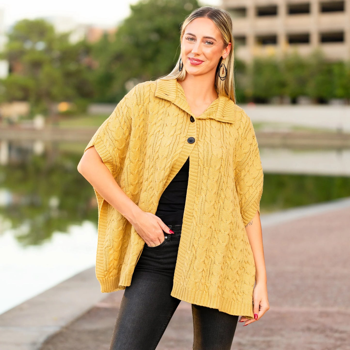 Cozy Cascade Knit Vest
