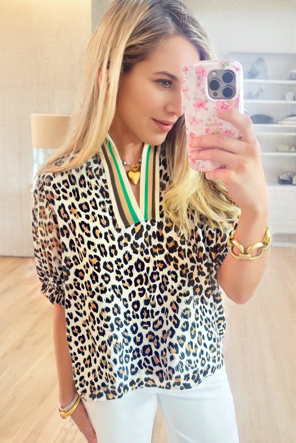 Leopard Luxe Blouse