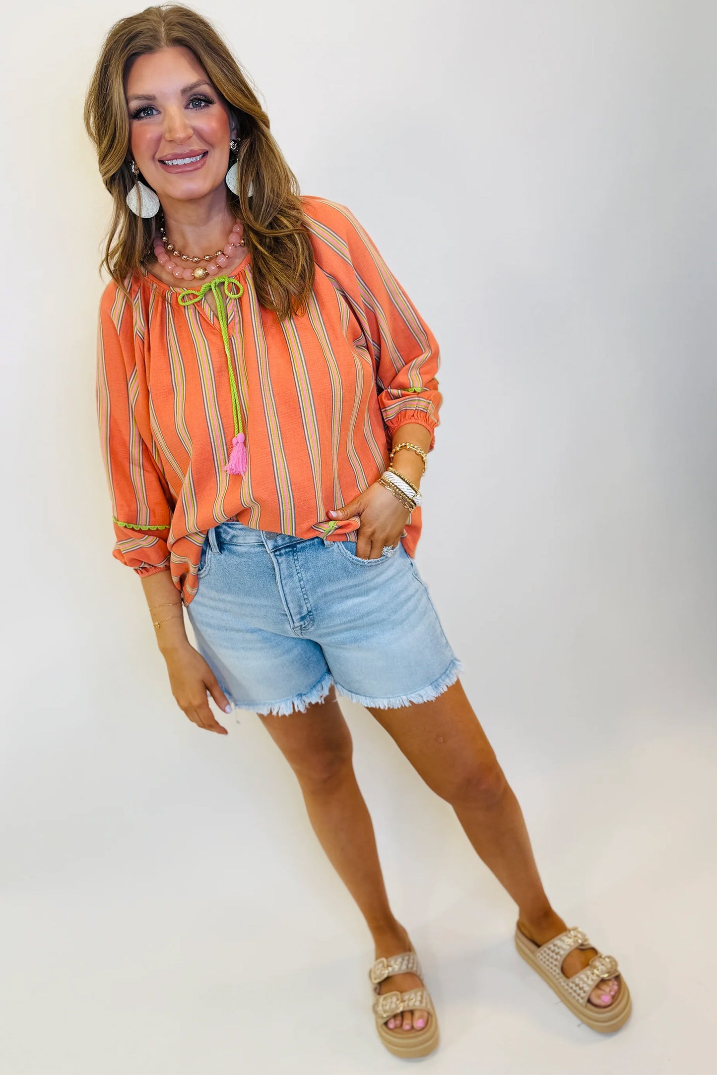 Southern Sunset Stripe Top - PRE ORDER
