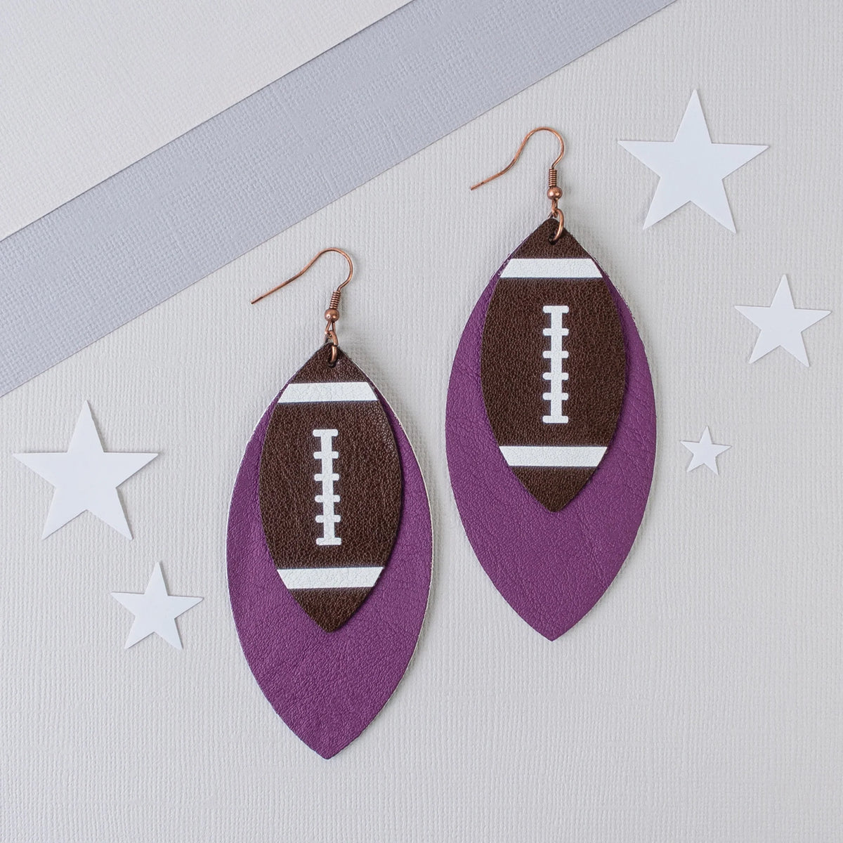 Team Spirit Football Earrings