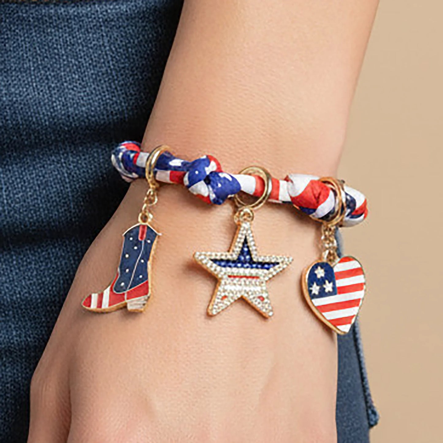 Liberty Spark Charm Scarf Bracelet