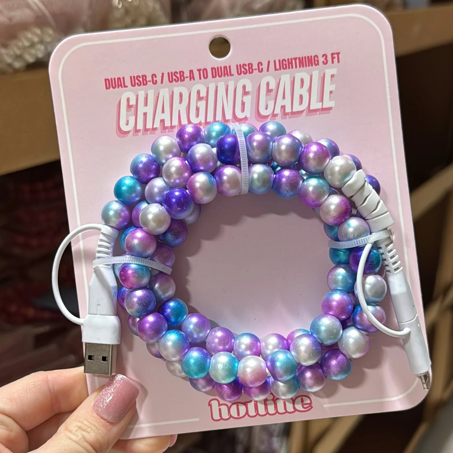Beaded Charging Cable