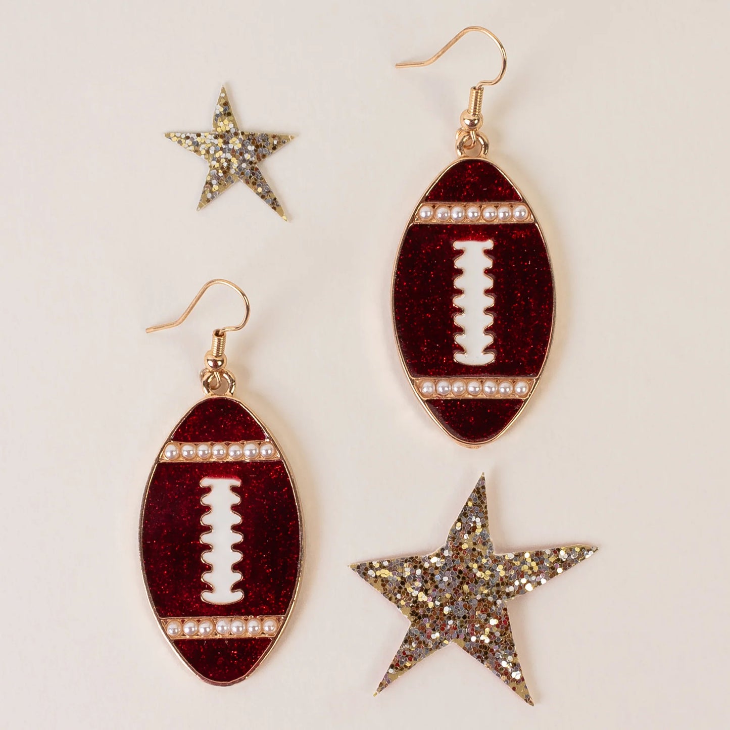 The Touchdown Pearls Earrings