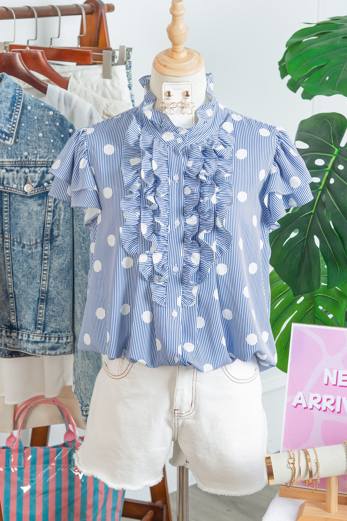 Blue Belle Ruffle Top - PRE ORDER