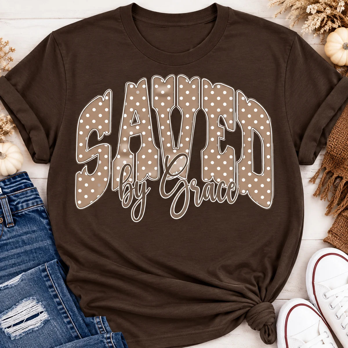 Saved by Grace Graphic Tee - PRE ORDER