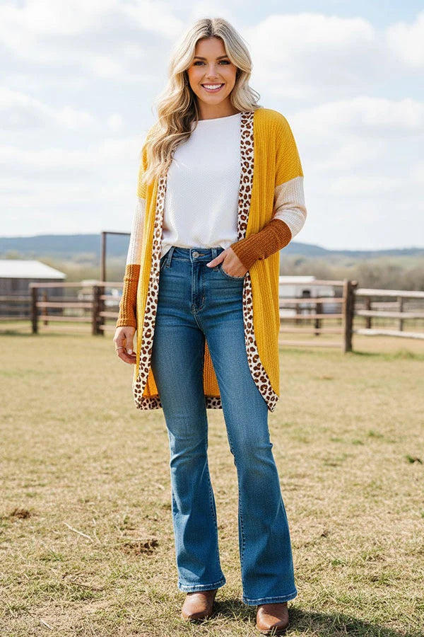 Sunflower Saddle Cardigan