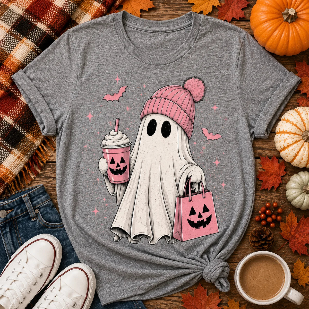 Cozy Little Ghost Graphic Tee - PRE ORDER