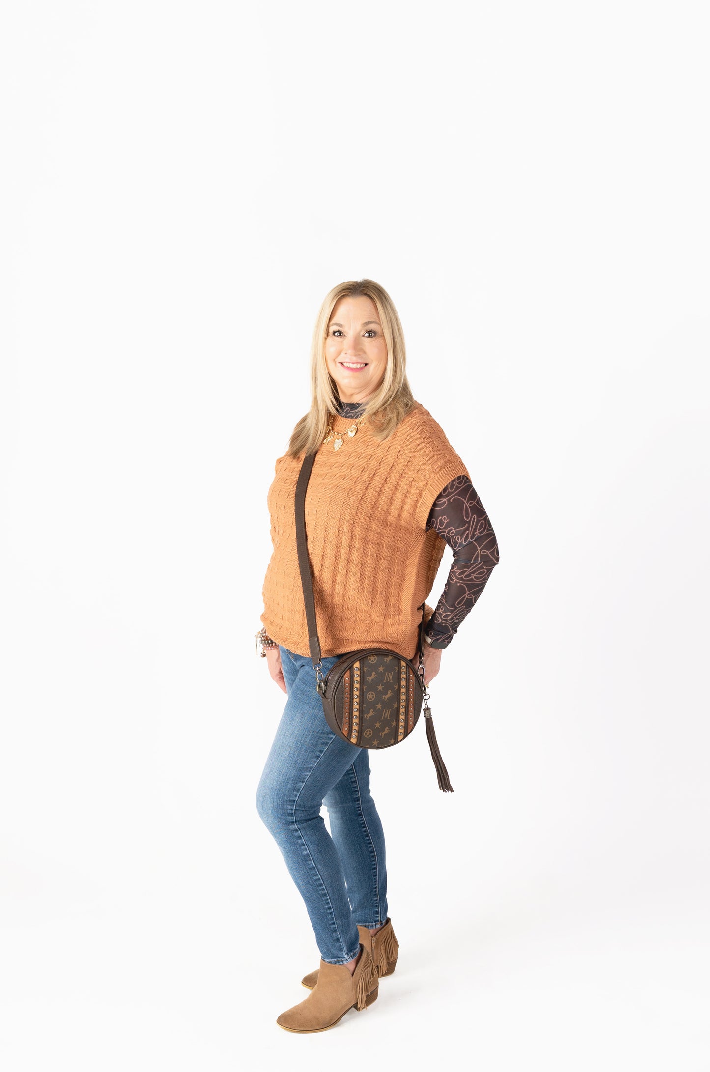 Chestnut Charm Sweater Vest