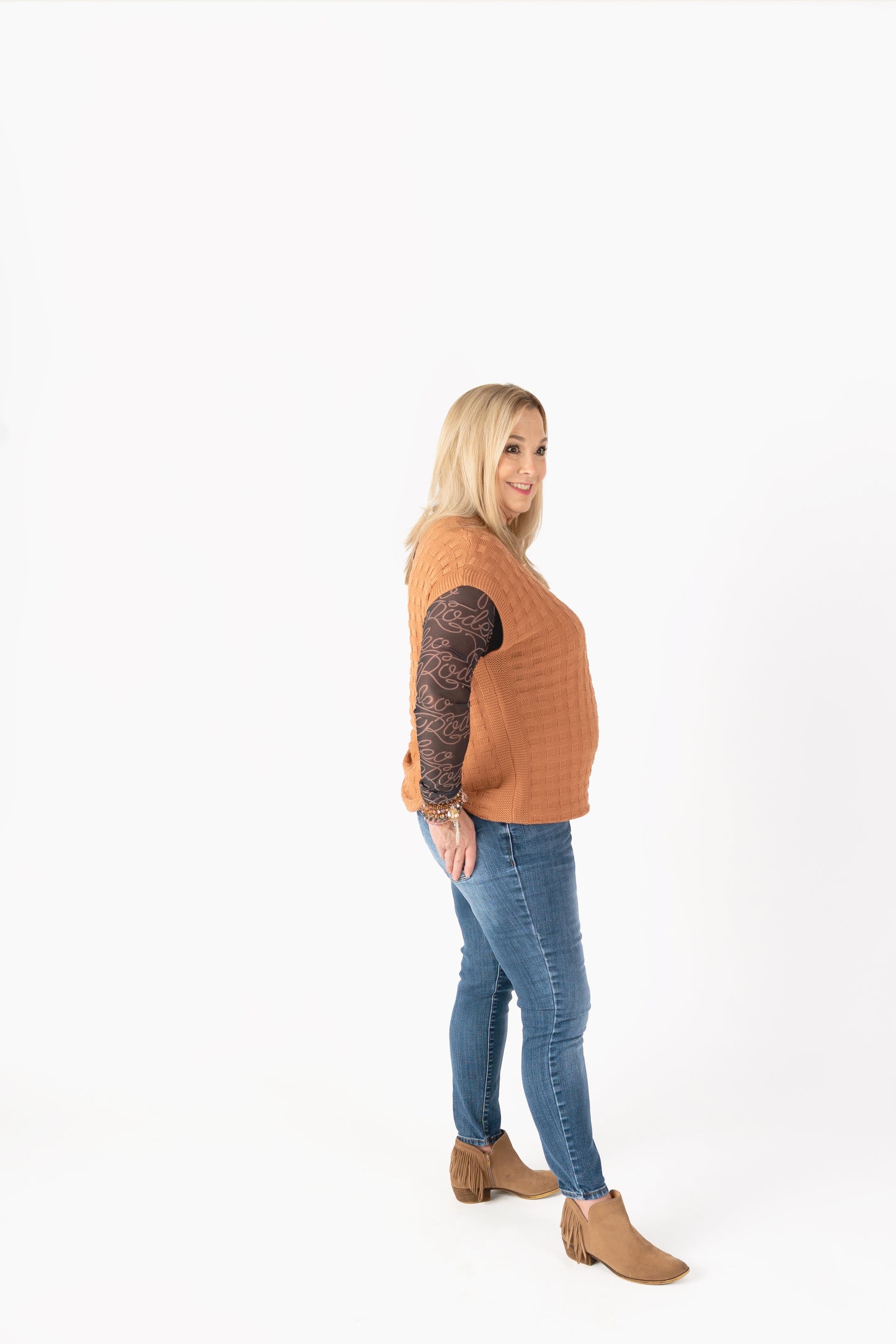 Rodeo Rebel Mesh Top