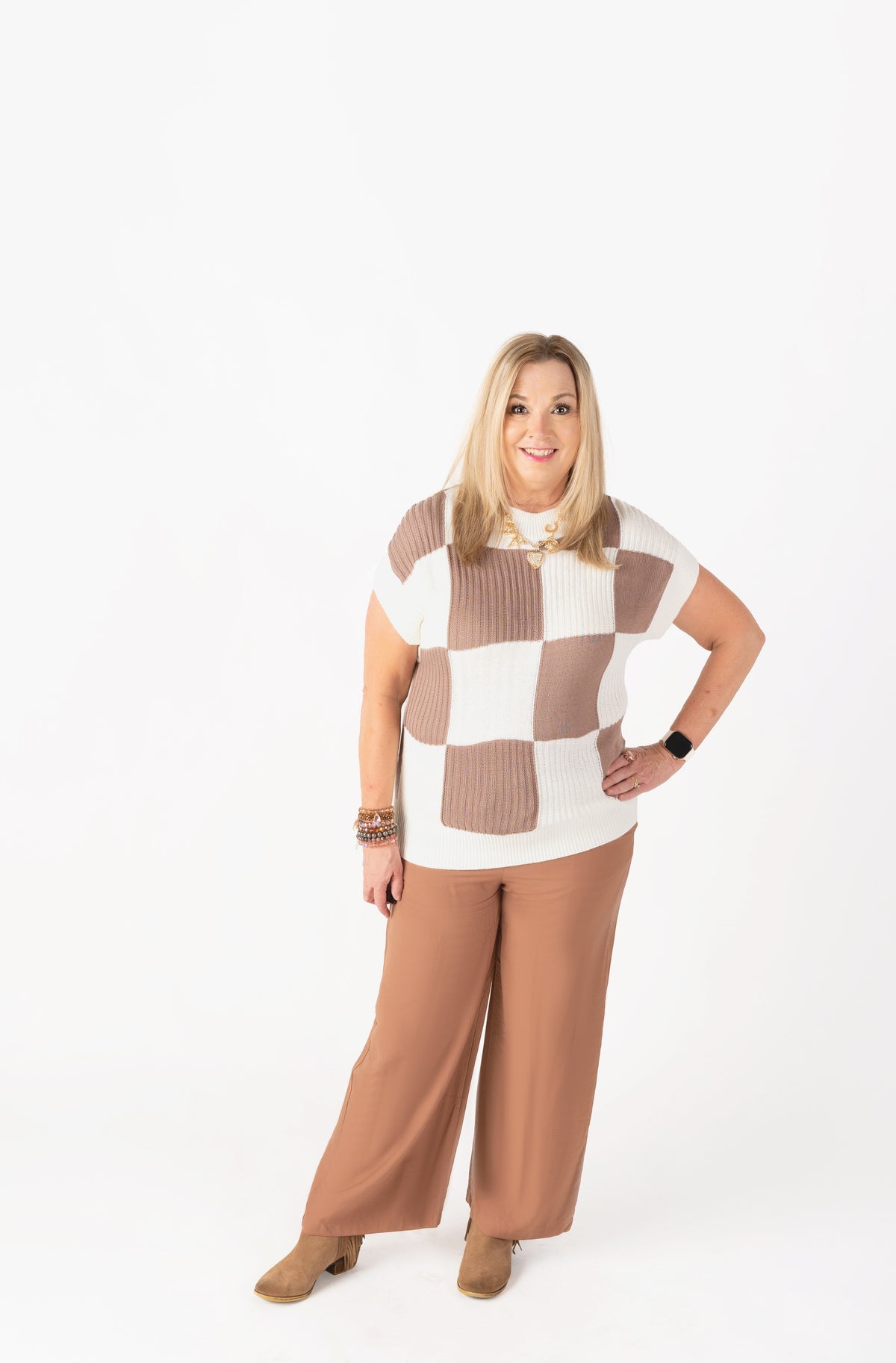The Checkmate Sweater Top