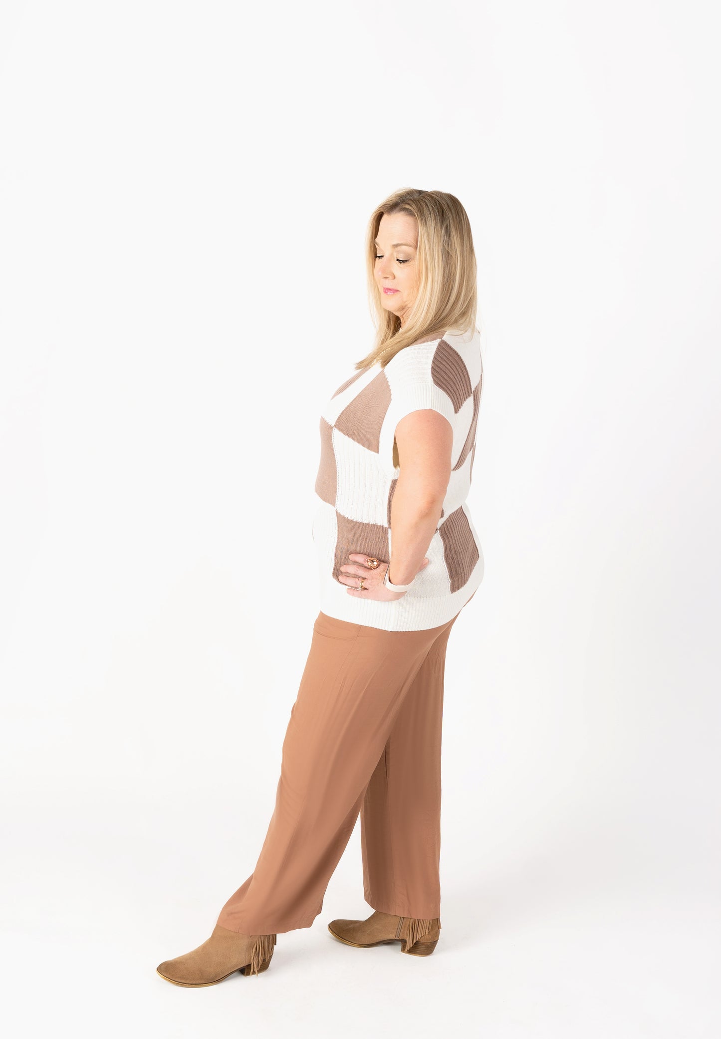 The Checkmate Sweater Top