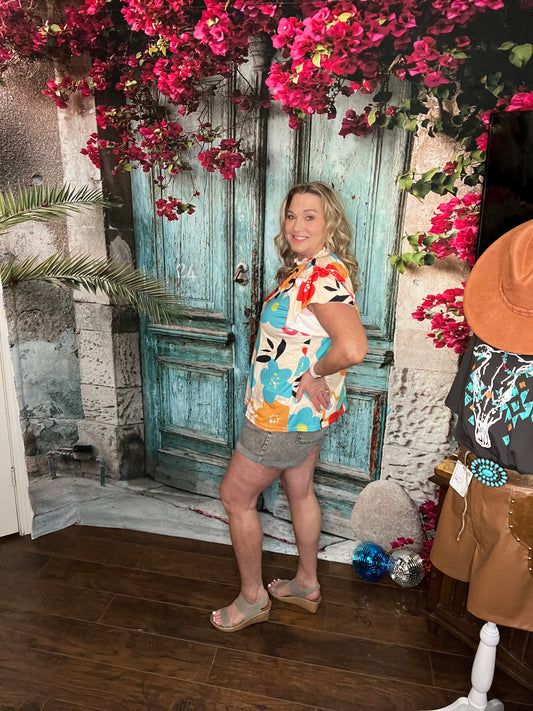 Bright Blooms Top