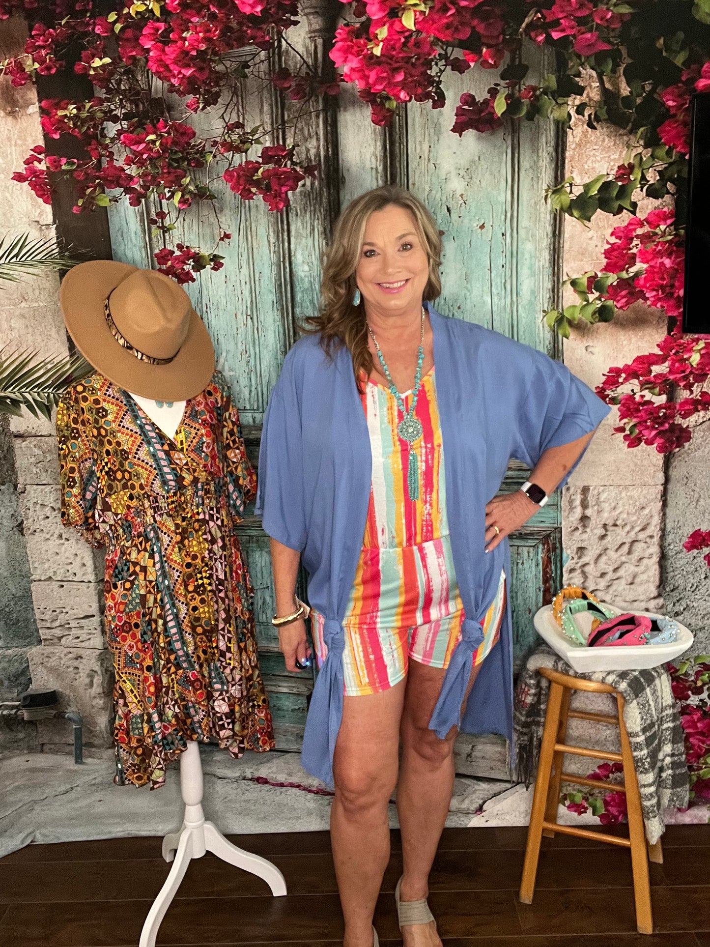 Soft Blue Kimono