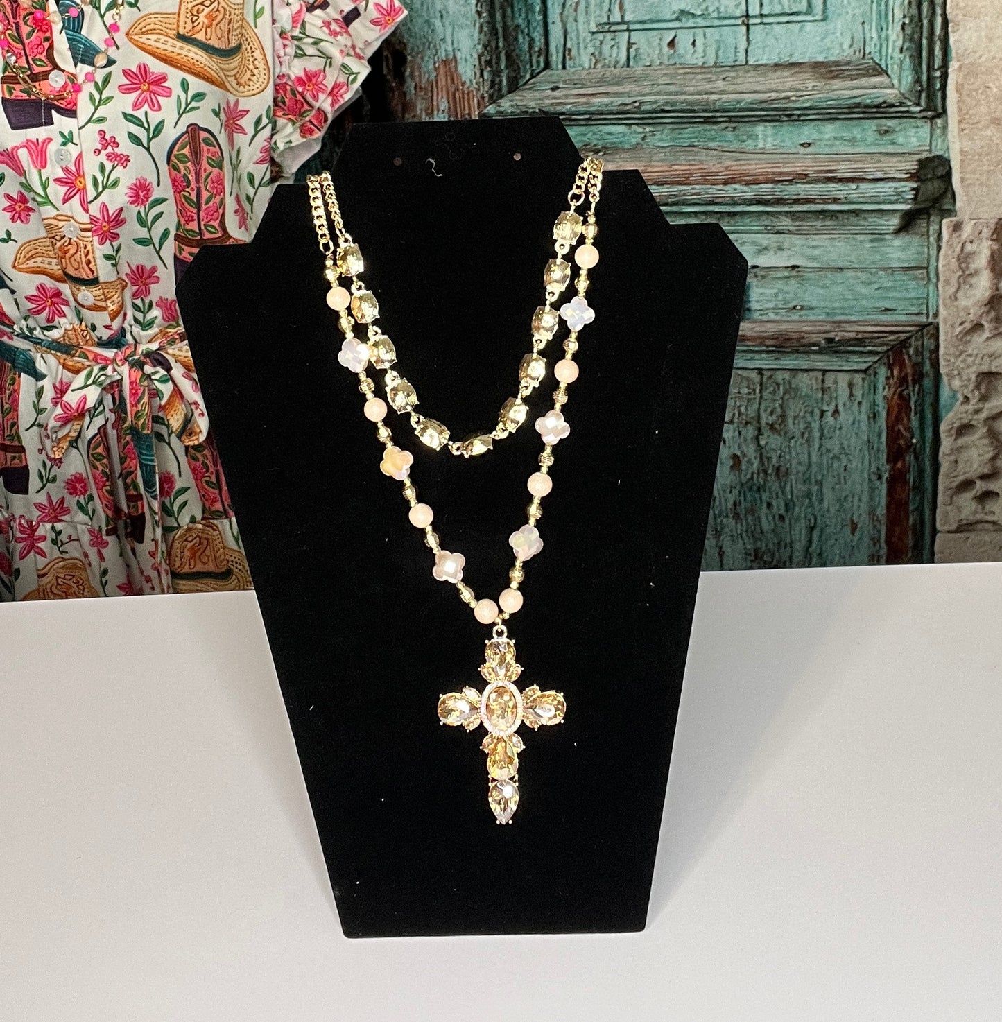 Luxe Light Cross Necklace