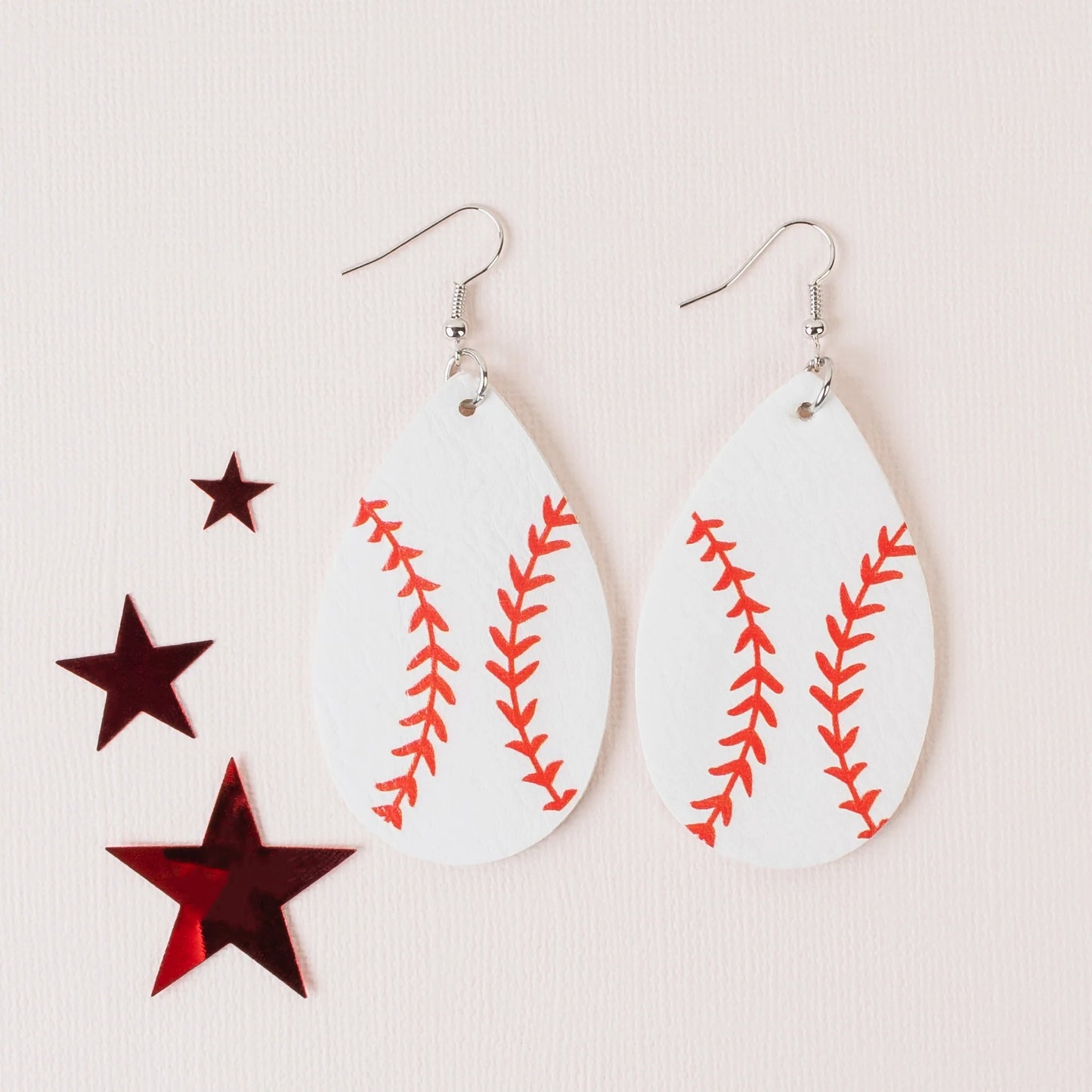 Baseball Teardrop Earrings