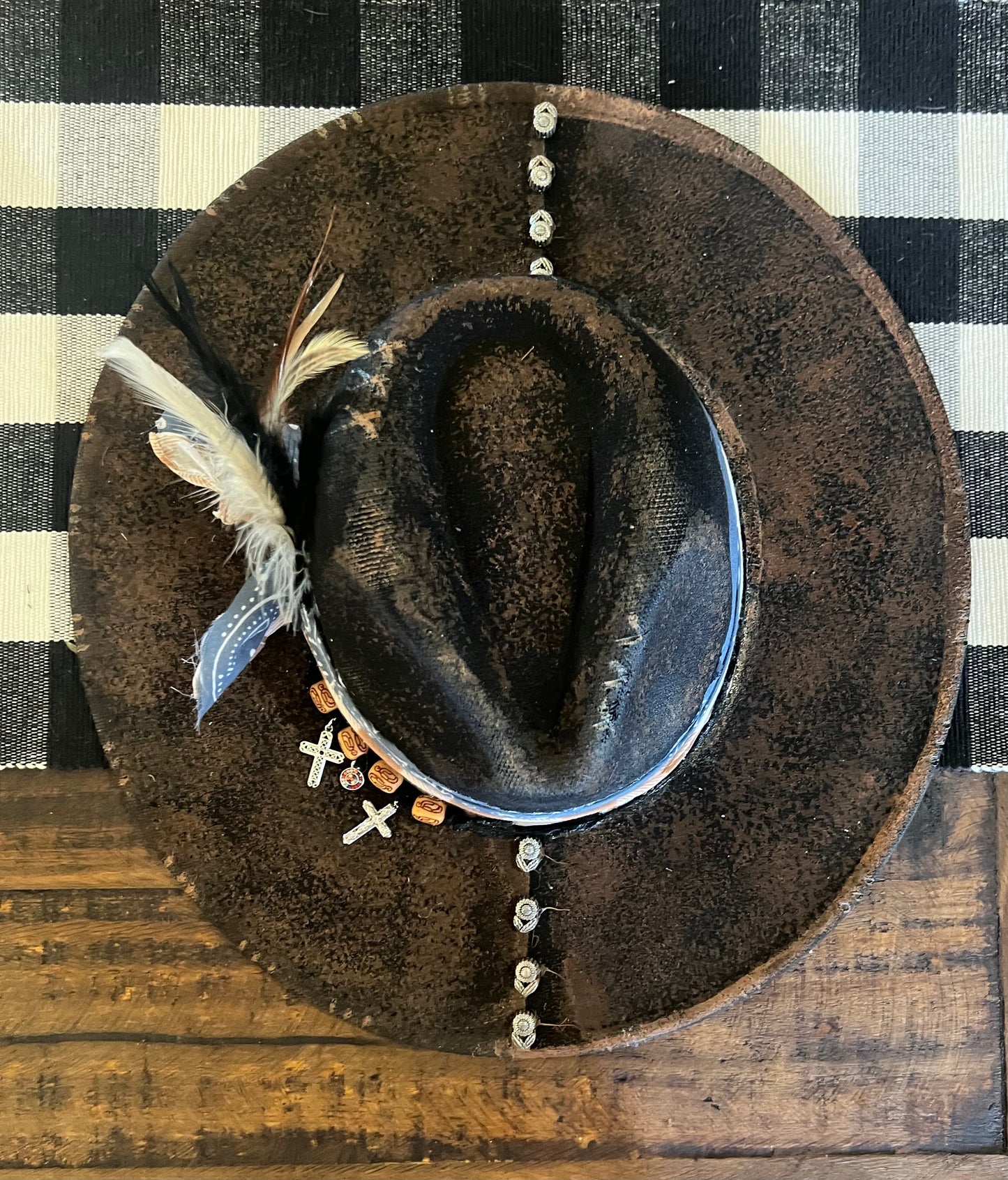 Custom Black Brim Hat