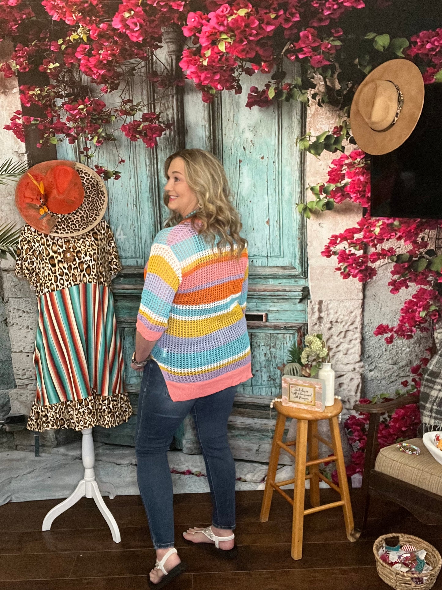 Pink Crocheted Sweater