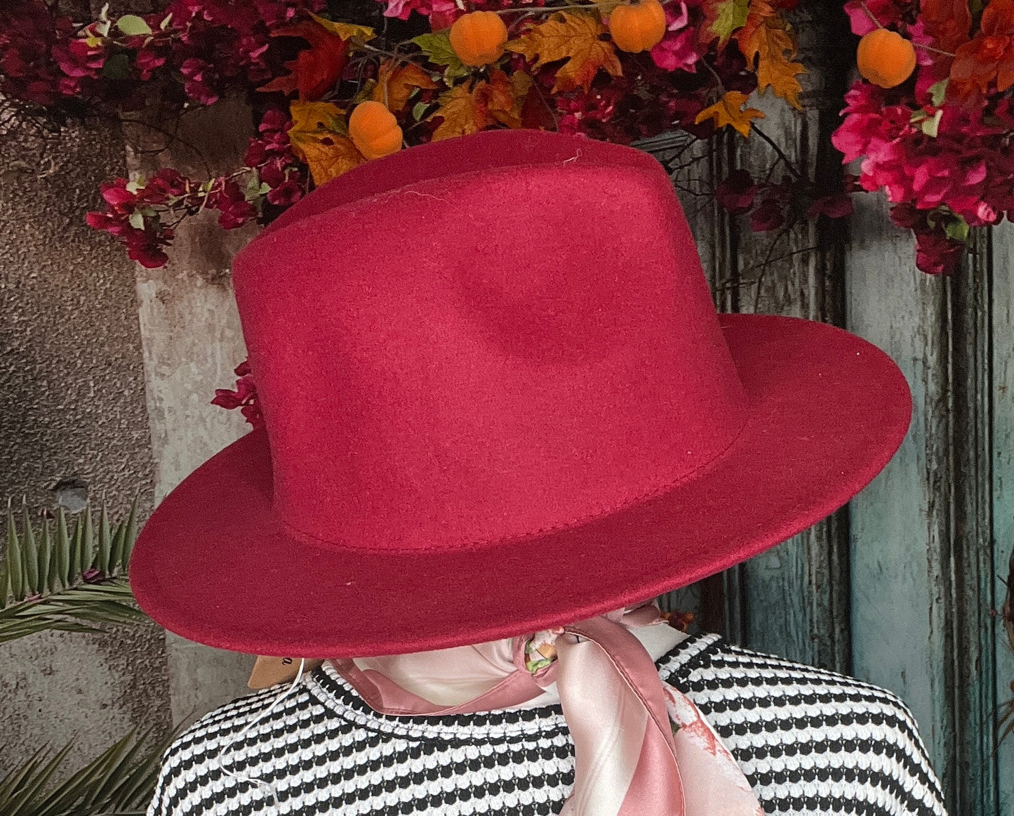 Burgundy Brillance Brim Hat