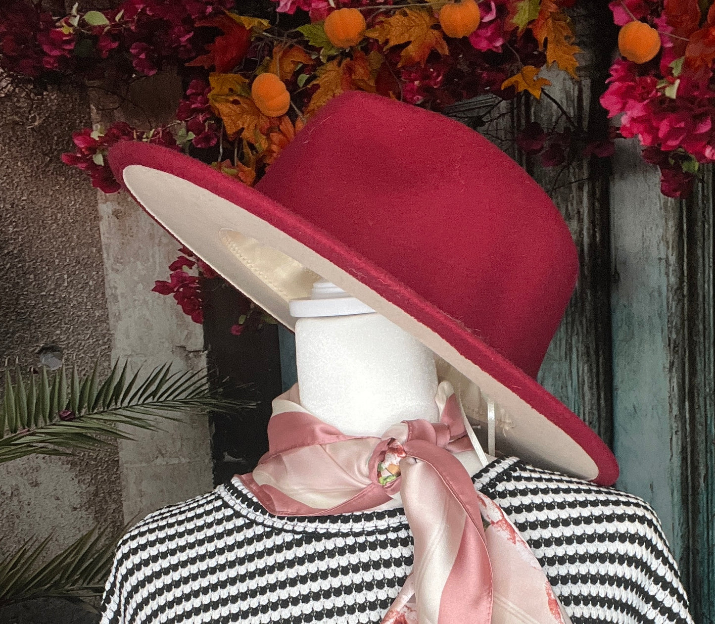 Burgundy Brillance Brim Hat