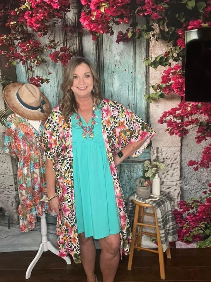 Blooming Oasis Maxi Duster