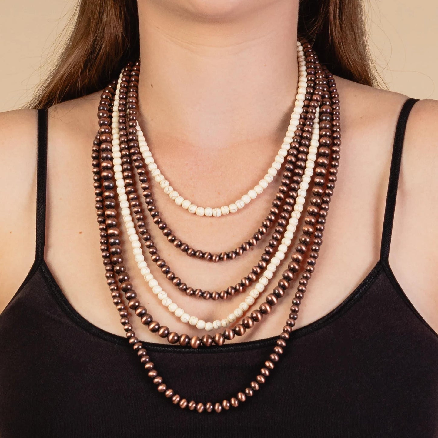 Navajo Perl Multi-Strand Necklace
