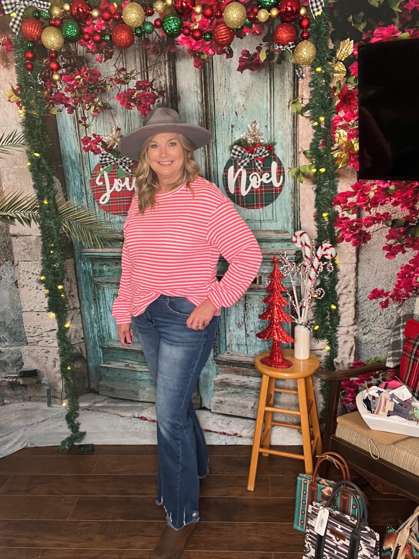 Blush Stripe Breeze Top