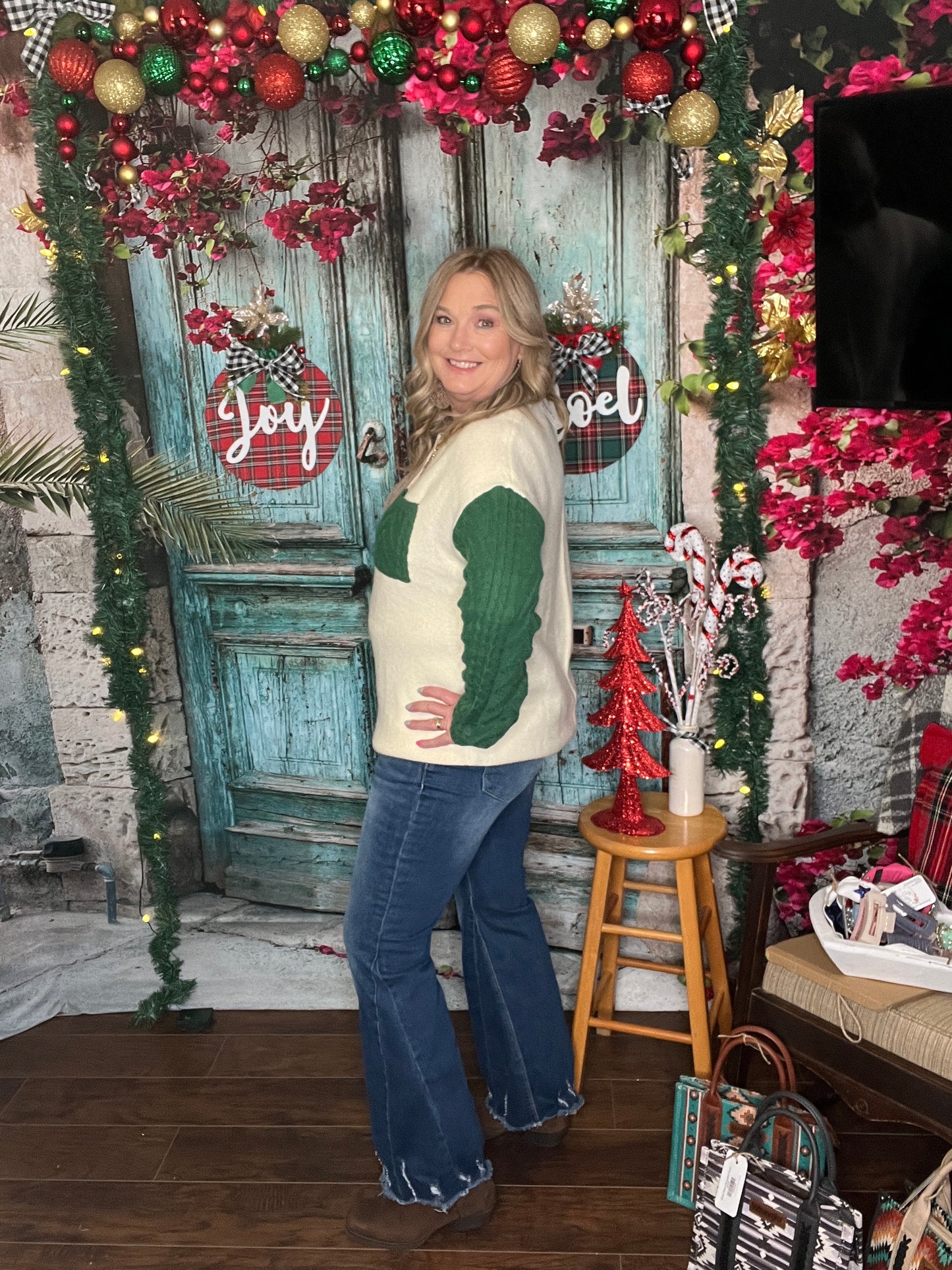 Autumn Harvest Color Block Sweater