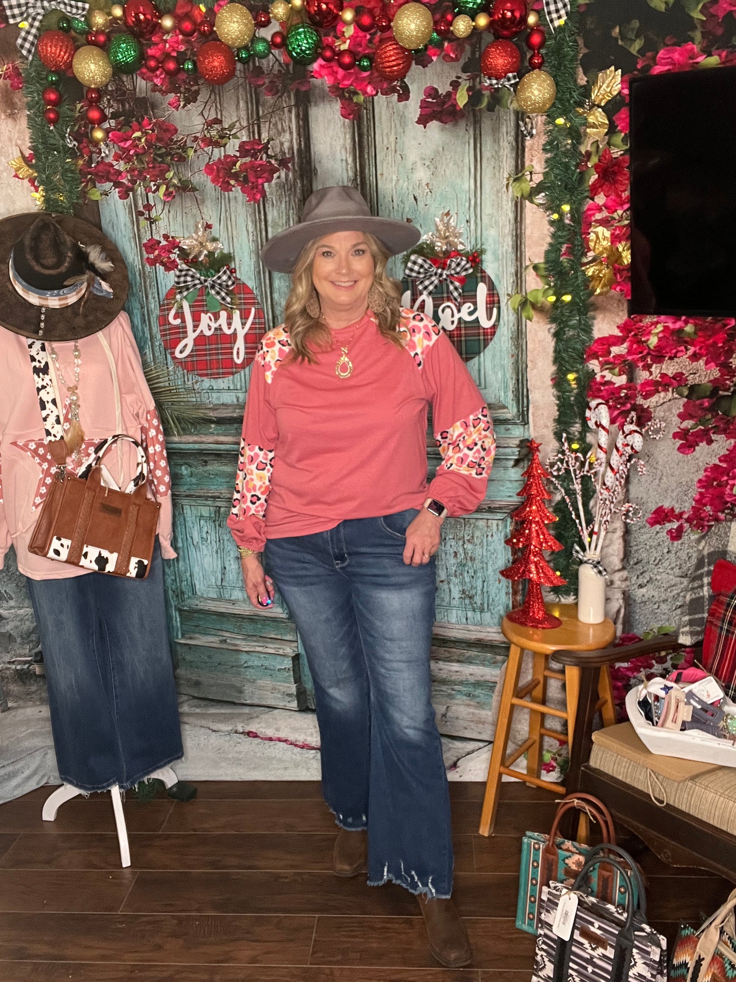 Wild Rose Cheetah Top