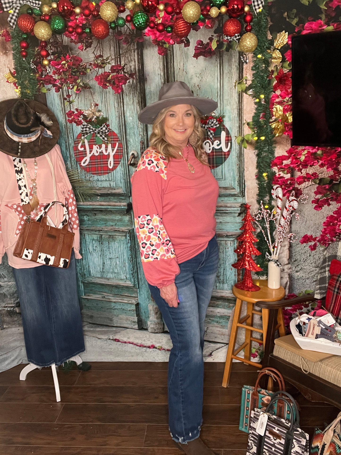 Wild Rose Cheetah Top